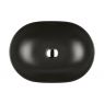 Oltens Hamnes Thin umywalka 49,5x35,5 cm nablatowa owalna czarny mat 40319300 zdj.4