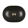 Oltens Hamnes Thin umywalka 49,5x35,5 cm nablatowa owalna czarny mat 40319300 zdj.6
