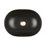Oltens Hamnes Thin umywalka 49,5x35,5 cm nablatowa owalna czarny mat 40319300 zdj.8