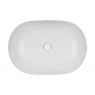 Oltens Hamnes Thin umyvadlo 60,5 x 41,5 cm na desku, oválné, s povrchovou úpravou SmartClean, bílé 40820000 zdj.3