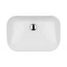 Oltens Solvig countertop washbasin 51x34 cm oval with SmartClean film white 40822000 zdj.3