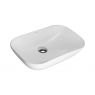 Oltens Solvig countertop washbasin 51x34 cm oval with SmartClean film white 40822000 zdj.1