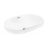 Oltens Tive countertop basin 59x40 cm with SmartClean coating, white 40823000 zdj.1