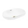 Oltens Tive countertop basin 59x40 cm with SmartClean coating, white 40823000 zdj.7