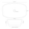 Oltens Svale 48.5 x 35 cm oval countertop washbasin with SmartClean coating, white, 40832000 zdj.2