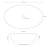 Oltens Svale 62.5 x 42 cm white oval countertop washbasin 40334000 zdj.2