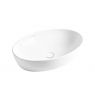 Oltens Svale Aufsatzwaschbecken 61,5x41,5 cm, oval, weiß 40334000 zdj.1