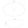 Oltens Svale Aufsatzwaschbecken 61,5x41,5 cm, oval, weiß 40334000 zdj.2