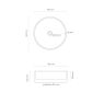 Oltens Svale washbasin, 41.5 x 41.5 cm, round, white, countertop model, 40335000 zdj.2