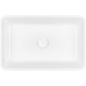 Oltens Fossa umywalka 55x34 cm nablatowa prostokątna z powłoką SmartClean biała 40801000 zdj.3