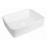 Oltens Forde umyvadlo 48 x 37 cm na desku, obdélníkové, s povrchovou úpravou SmartClean, bílé 40814000 zdj.1