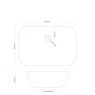 Oltens Solvig countertop washbasin 51x34 cm oval with SmartClean film white 40822000 zdj.2