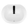 Oltens Asta inset wash basin 55x42 cm oval with SmartClean film white 41702000 zdj.3
