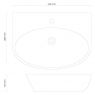 Oltens Luma washbasin 45.5x38.5 cm, oval, wall-mounted, with SmartClean coating, white 41506000 zdj.2