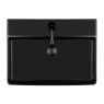Oltens Duve umywalka 60x42 cm nablatowa prostokątna z powłoką SmartClean czarny mat 41800300 zdj.3