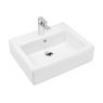 Oltens Susa wash basin wall-mounted 50x41 cm with SmartClean film white 41903000 zdj.1
