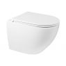 Sada Oltens Hamnes OneForm Stille závěsná WC mísa PureRim s prkénkem s pomalým sklápěním, Ovan Slim, bílá 42049000 zdj.1
