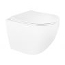 Zestaw Oltens Hamnes OneForm Stille PureRim miska WC wisząca z powłoką SmartClean z deską wolnoopadającą biały połysk 42551000 zdj.1