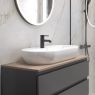 Oltens Hamnes Thin Aufsatzwaschbecken 80x40 cm oval weiß 41315000 zdj.11