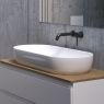 Oltens Hamnes Thin Aufsatzwaschbecken 80x40 cm oval mit SmartClean-Schicht weiß 40821000 zdj.9