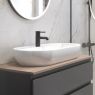 Oltens Hamnes Thin Aufsatzwaschbecken 80x40 cm oval mit SmartClean-Schicht weiß 41815000 zdj.11