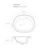 Oltens Asta Einbauwaschbecken 55x42 cm oval mit SmartClean-Schicht weiß 41702000 zdj.2