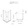 Oltens Byske kabina prysznicowa 80x80 cm kwadratowa chrom połysk/szkło przezroczyste 20001100 zdj.2