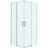 Oltens Breda shower enclosure 90x90 cm square chrome/transparent glass 20006100 zdj.1