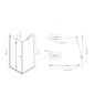 Oltens Trana sprchový box 100x80 cm, obdélníkový, dveře se zástěnou 20200100 zdj.2
