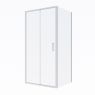 Oltens Fulla kabina prysznicowa 100x80 cm prostokątna drzwi ze ścianką chrom/szkło przezroczyste 20202100 zdj.3