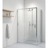 Oltens Fulla shower cubicle 120x80 cm rectangular door with a fixed wall 20203100 zdj.2