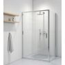 Oltens Fulla shower cubicle 120x90 cm rectangular door with a fixed wall 20205100 zdj.3