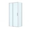 Oltens Breda shower enclosure 100x80 cm rectangular chrome/transparent glass 20221100 zdj.1
