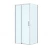 Oltens Breda shower enclosure 100x90 cm rectangular chrome/transparent glass 20224100 zdj.1
