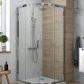 Oltens Vorma shower cubicle 90x90 cm half-round 20102100 zdj.8