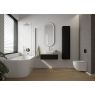 Oltens Solvig countertop washbasin 51x34 cm oval with SmartClean film white 40822000 zdj.6