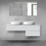 Oltens Vernal bathroom furniture set 140 cm with countertop, matte grey 68288700 zdj.1