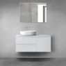 Oltens Vernal bathroom furniture set 100 cm with countertop, matte grey 68200700 zdj.1