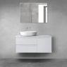 Oltens Vernal bathroom furniture set 100 cm with countertop, matte grey 68201700 zdj.1