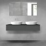 Oltens Vernal bathroom furniture set 140 cm with countertop, matte graphite/matte black 68323400 zdj.1