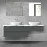 Oltens Vernal zestaw mebli łazienkowych 160 cm z blatem grafit mat/biały połysk 68349400 zdj.1