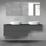 Oltens Vernal zestaw mebli łazienkowych 160 cm z blatem grafit mat/czarny mat 68350400 zdj.1