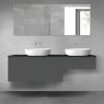 Oltens Vernal zestaw mebli łazienkowych 160 cm z blatem grafit mat/czarny mat 68354400 zdj.1