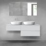 Oltens Vernal bathroom furniture set 140 cm with countertop, matte grey 68324700 zdj.1