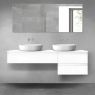 Oltens Vernal bathroom furniture set 160 cm with countertop, white gloss 68328000 zdj.1