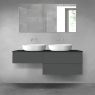 Oltens Vernal bathroom furniture set 140 cm with countertop, matte graphite/matte black 68327400 zdj.1