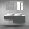 Oltens Vernal bathroom furniture set 140 cm with countertop, matte graphite/white gloss 68306400 zdj.1