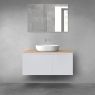 Oltens Vernal bathroom furniture set 100 cm with countertop, matte grey/oak 68251700 zdj.1