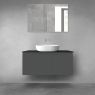 Oltens Vernal bathroom furniture set 100 cm with countertop, matte graphite/matte black 68255400 zdj.1