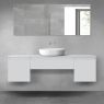 Oltens Vernal bathroom furniture set 160 cm with countertop, matte grey 68388700 zdj.1